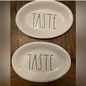 Rae Dunn 2 small plates Taste